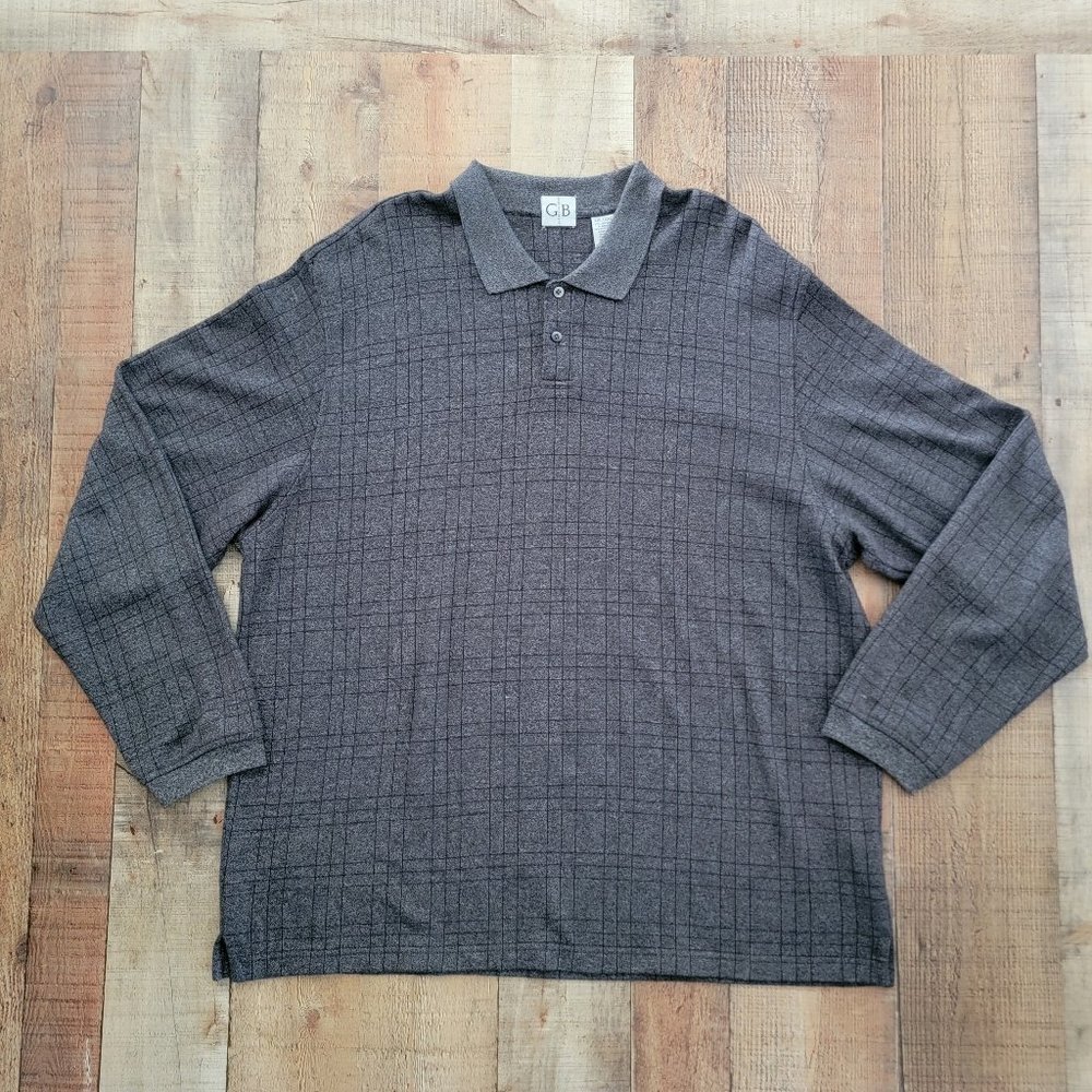 Geoffrey Beene Long Sleeve Collared Shirt XXL